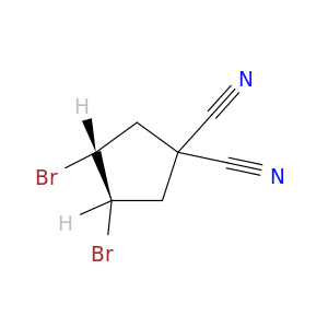 1,1-Cyclopentanedicarbonitrile, 3,4-dibromo-, trans-