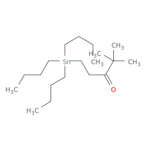3-Pentanone, 4,4-dimethyl-1-(tributylstannyl)-