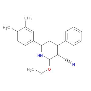 3-Piperidinecarbonitrile, 6-(3,4-dimethylphenyl)-2-ethoxy-4-phenyl-
