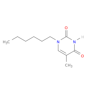 2,4(1H,3H)-Pyrimidinedione, 1-hexyl-5-methyl-