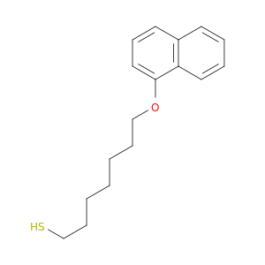 1-Heptanethiol, 7-(1-naphthalenyloxy)-