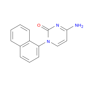 2(1H)-Pyrimidinone, 4-amino-1-(1-naphthalenyl)-