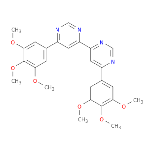 4,4'-Bipyrimidine, 6,6'-bis(3,4,5-trimethoxyphenyl)-