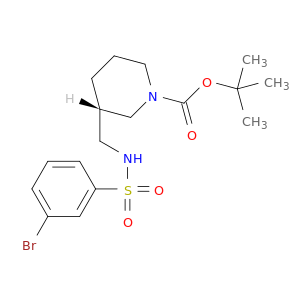 (S)-TERT-BUTYL 3-((3-BROMOPHENYLSULFONAMIDO)METHYL)PIPERIDINE-1-CARBOXYLATE