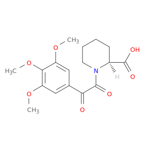 2-Piperidinecarboxylic acid, 1-[oxo(3,4,5-trimethoxyphenyl)acetyl]-, (S)-