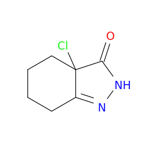 3a-chloro-2,3a,4,5,6,7-hexahydro-3h-indazol-3-one