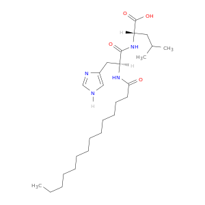 L-Leucine, N-[N-(1-oxotetradecyl)-L-histidyl]-