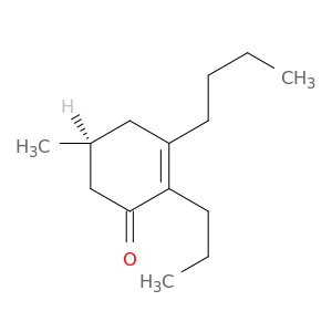 2-Cyclohexen-1-one, 3-butyl-5-methyl-2-propyl-, (5S)-