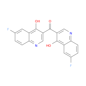 6-Fluoro-3-[(6-fluoro-4-hydroxyquinolin-3-yl)carbonyl]quinolin-4-ol