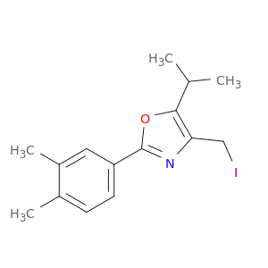 Oxazole, 2-(3,4-dimethylphenyl)-4-(iodomethyl)-5-(1-methylethyl)-