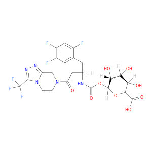 β-D-吡喃糖醛酸,1-[n-[(1R)-3-[5,6-二氢-3-(三氟甲基)-1,2,4-三唑[4,3-a]吡嗪-7(8H)-烯基]-3-氧代-1-[(2,4,5-三氟苯基)甲基]丙基丙酯]