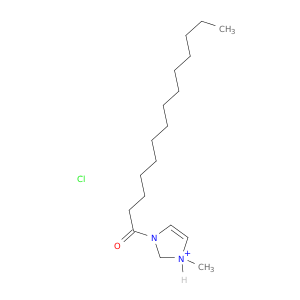 1H-Imidazolium, 1-methyl-3-(1-oxotetradecyl)-, chloride