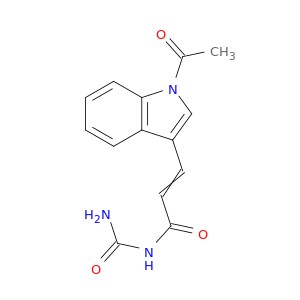 2-Propenamide, 3-(1-acetyl-1H-indol-3-yl)-N-(aminocarbonyl)-