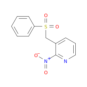 Pyridine, 2-nitro-3-[(phenylsulfonyl)methyl]-