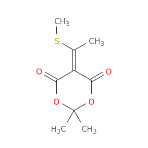 1,3-Dioxane-4,6-dione, 2,2-dimethyl-5-[1-(methylthio)ethylidene]-