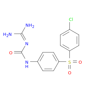 1-{4-[(4-chlorophenyl)sulfonyl]phenyl}-3-(diaminomethylidene)urea