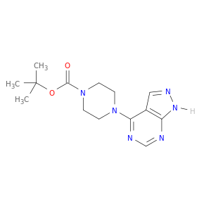 1-Piperazinecarboxylicacid, 4-(1H-pyrazolo[3,4-d]pyrimidin-4-yl)-, 1,1-dimethylethyl ester