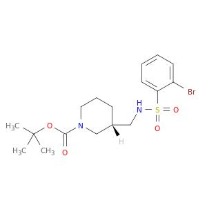 (S)-TERT-BUTYL 3-((2-BROMOPHENYLSULFONAMIDO)METHYL)PIPERIDINE-1-CARBOXYLATE