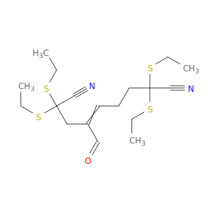 4-Nonenedinitrile, 2,2,8,8-tetrakis(ethylthio)-4-formyl-