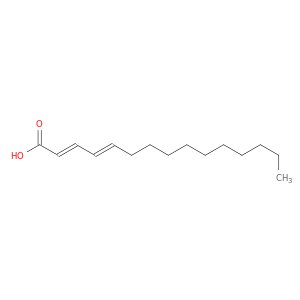 2,4-Pentadecadienoic acid, (E,E)-