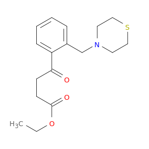 ETHYL 4-OXO-4-[2-(THIOMORPHOLINOMETHYL)PHENYL]BUTYRATE
