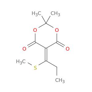 1,3-Dioxane-4,6-dione, 2,2-dimethyl-5-[1-(methylthio)propylidene]-