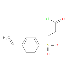 Propanoyl chloride, 3-[(4-ethenylphenyl)sulfonyl]-