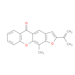11-methyl-2-(prop-1-en-2-yl)-5h-furo[3,2-b]xanthen-5-one