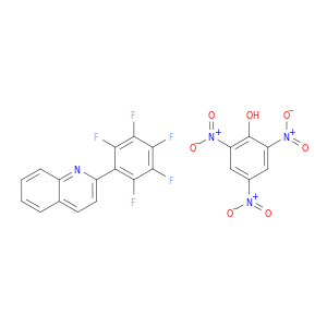 Quinoline, 2-(pentafluorophenyl)-, compd. with 2,4,6-trinitrophenol (1:1)