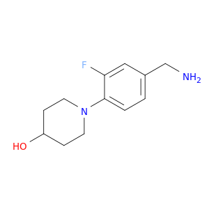 1-[4-(Aminomethyl)-2-fluorophenyl]piperidin-4-ol