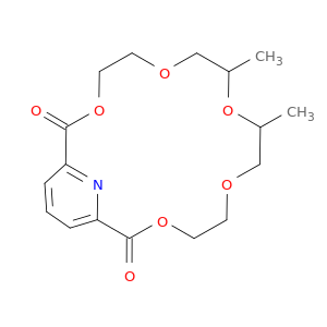 3,6,9,12,15-PENTAOXA-21-AZABICYCLO[15.3.1]HENEICOSA-1(21),17,19-TRIENE-2,16-DIONE, 8,10-DIMETHYL-