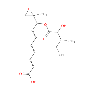 2,4,6-Octatrienoicacid, 8-[(2-hydroxy-3-methyl-1-oxopentyl)oxy]-8-(2-methyloxiranyl)- (9CI)