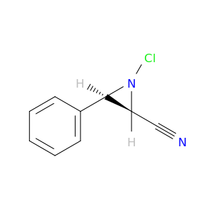 2-Aziridinecarbonitrile, 1-chloro-3-phenyl-, cis-