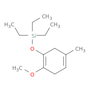 Silane, triethyl[(2-methoxy-5-methyl-1,4-cyclohexadien-1-yl)oxy]-