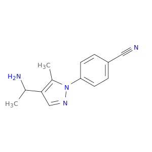 4-[4-(1-Aminoethyl)-5-methyl-1H-pyrazol-1-yl]benzonitrile