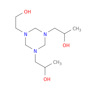 1,1'-[5-(2-hydroxyethyl)-1,3,5-triazinane-1,3-diyl]dipropan-2-ol
