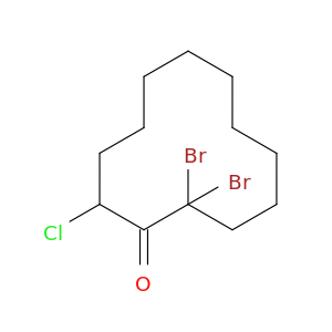 Cyclododecanone, 2,2-dibromo-12-chloro-