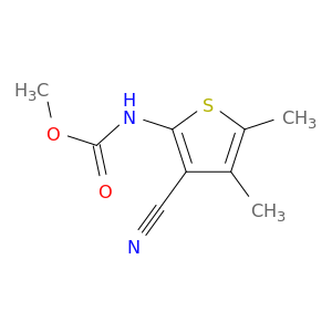 Carbamic acid, (3-cyano-4,5-dimethyl-2-thienyl)-, methyl ester