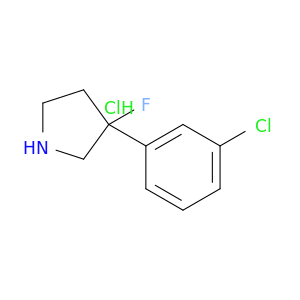 3-(3-chlorophenyl)-3-fluoropyrrolidine hydrochloride