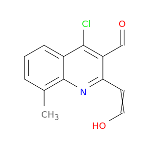 3-Quinolinecarboxaldehyde, 4-chloro-2-(2-hydroxyethenyl)-8-methyl-