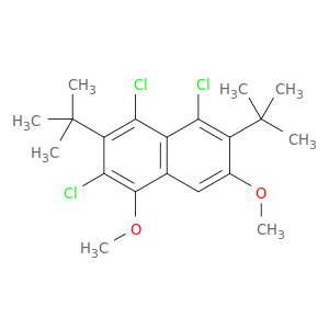 Naphthalene, 2,4,5-trichloro-3,6-bis(1,1-dimethylethyl)-1,7-dimethoxy-