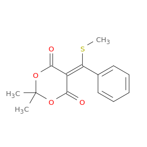 1,3-Dioxane-4,6-dione, 2,2-dimethyl-5-[(methylthio)phenylmethylene]-