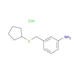 3-[(cyclopentylsulfanyl)methyl]aniline hydrochloride