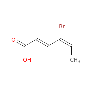 2,4-Hexadienoic acid, 4-bromo-, (E,E)-