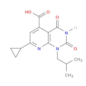 7-Cyclopropyl-1-(2-methylpropyl)-2,4-dioxo-1H,2H,3H,4H-pyrido[2,3-d]pyrimidine-5-carboxylic Acid