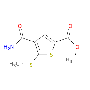 METHYL 4-(AMINOCARBONYL)-5-(METHYLTHIO)THIOPHENE-2-CARBOXYLATE