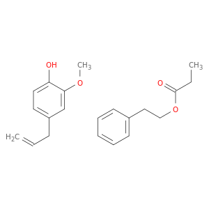2-phenylethyl propanoate- 2-methoxy-4-(prop-2-en-1-yl)phenol(1:1)