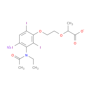 SODIUM 2-[2-[3-(ACETYL-ETHYL-AMINO)-2,4,6-TRIIODO-PHENOXY]ETHOXY]PROPANOATE