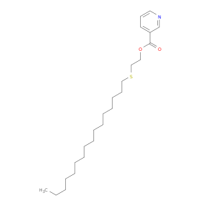 3-Pyridinecarboxylicacid, 2-(hexadecylthio)ethyl ester
