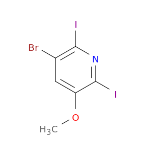 3-溴-2,6-二碘-5-甲氧基吡啶
